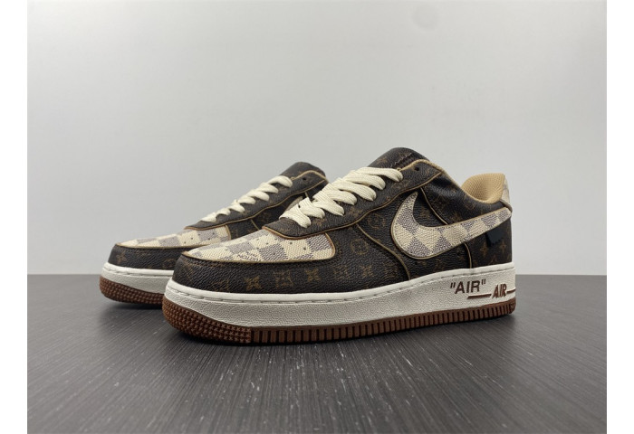 Nike Air Force 1 Low Louis Vuitton Monogram Brown Damier Azur-6A8PYL-001