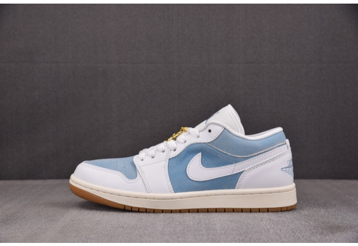 Air Jordan 1 Low SE Denim Worn Blue-HQ2004-400