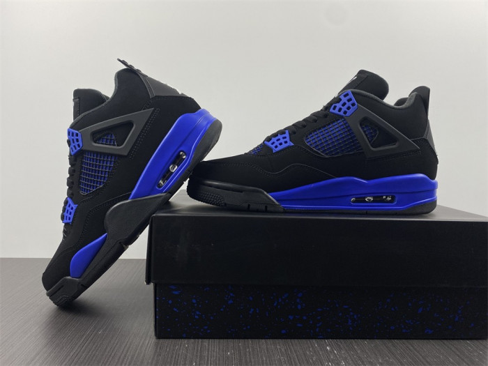 air jordan 4 black and bule ct8527-018