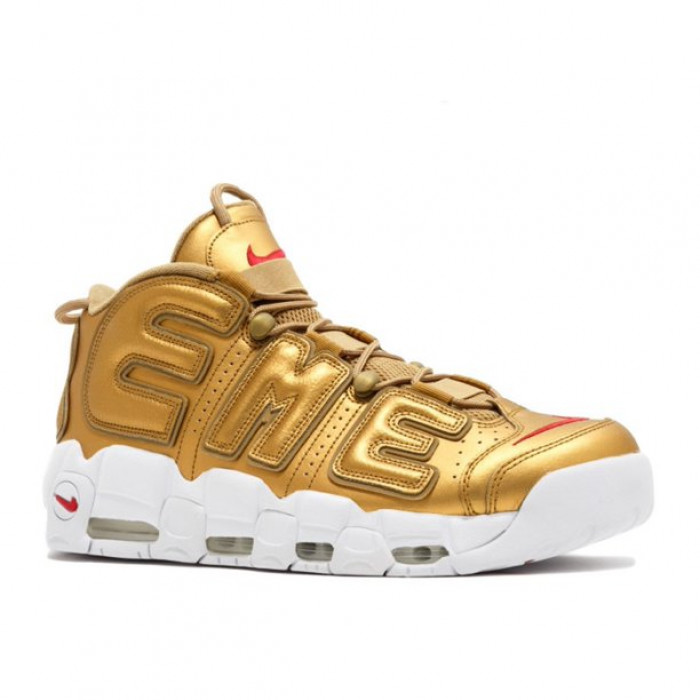 nike air more uptempo "S*p*e" metallic gold/white 902290-700