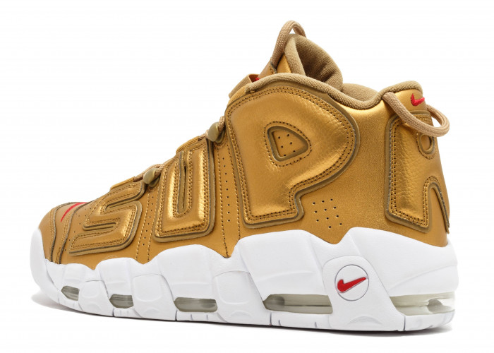 nike air more uptempo "S*p*e" metallic gold/white 902290-700