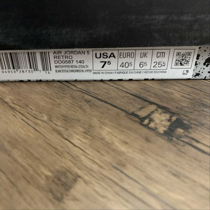 air jordan 5 stealth hyper royal dd0587-140