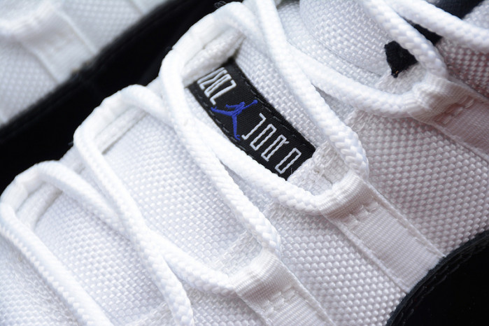 air jordan 11 retro low "concord" black/ white mens 528895-153