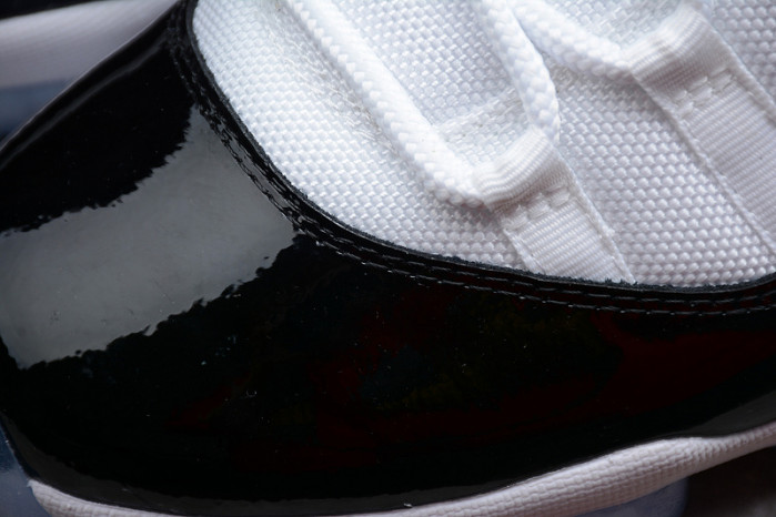 air jordan 11 retro low "concord" black/ white mens 528895-153