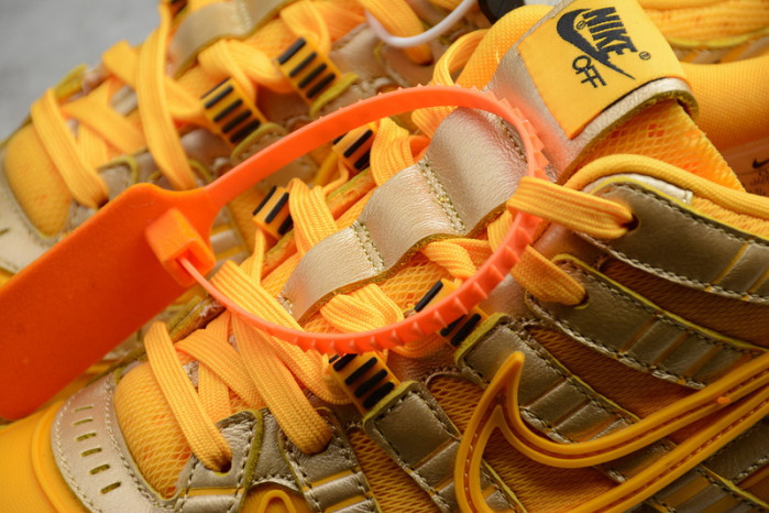 o-w x nike air rubber dunk “university gold cu6015-700