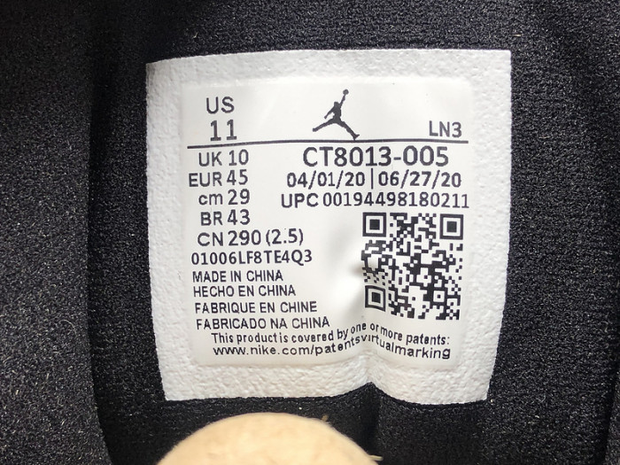 air jordan 12 black dark concord ct8013-005