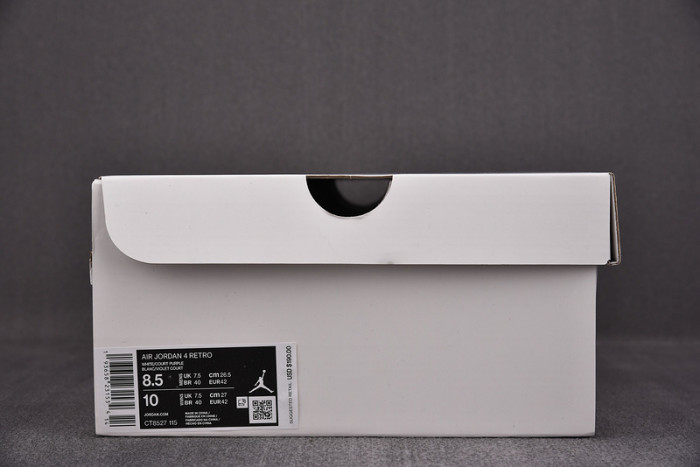 air jordan 4 retro “pure money” white purple ct8527-115