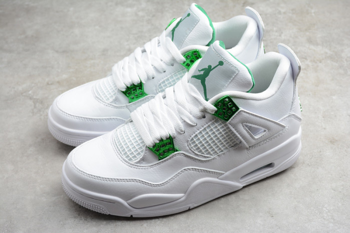 air jordan 4 retro “pure money” white green ct8527-113