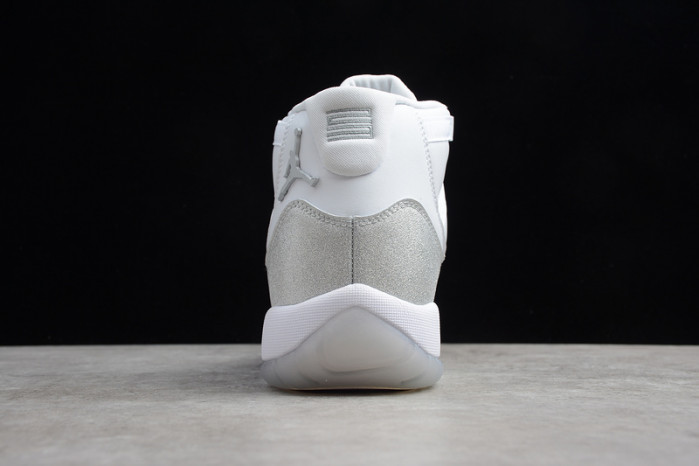 air jordan 11 white metallic silver vast grey ar0715-100