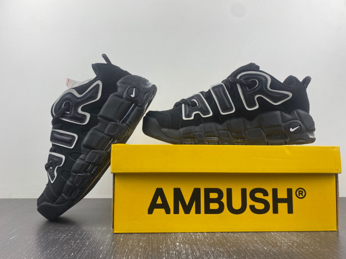 nike air more uptempo low ambush black-fb1299-001