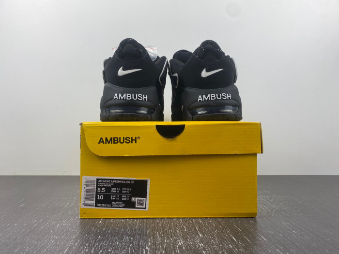 nike air more uptempo low ambush black-fb1299-001