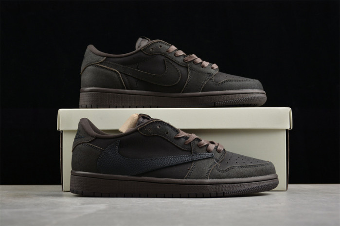 Travis Scott x Air Jordan 1 Low " Velvet Brown "-DM7866-202