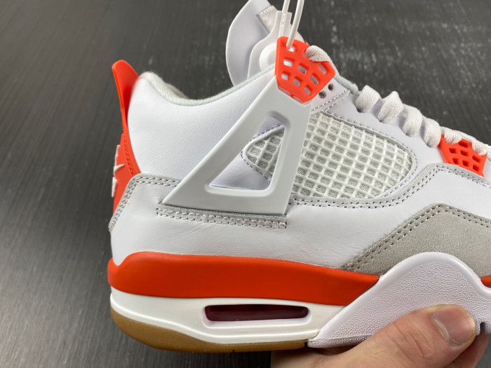 nike sb x air jordan 4 white and orange-dr5415-108