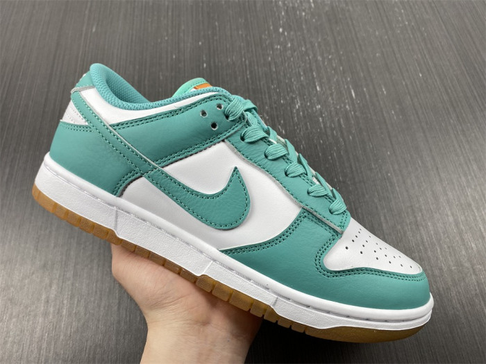 nike dunk low white turquoise (w)-dv2190-100