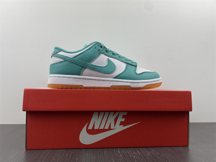 nike dunk low white turquoise (w)-dv2190-100