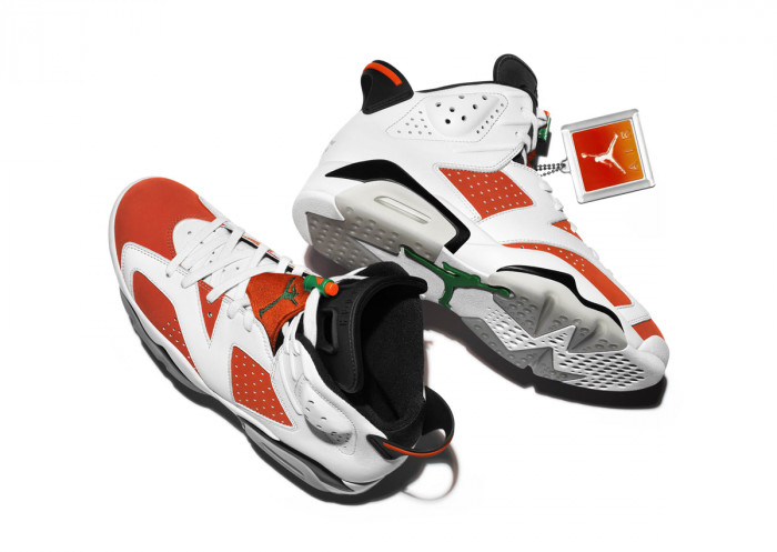 air jordan 6 retro nrg g8rd "gatorade" orange mens 384664-145