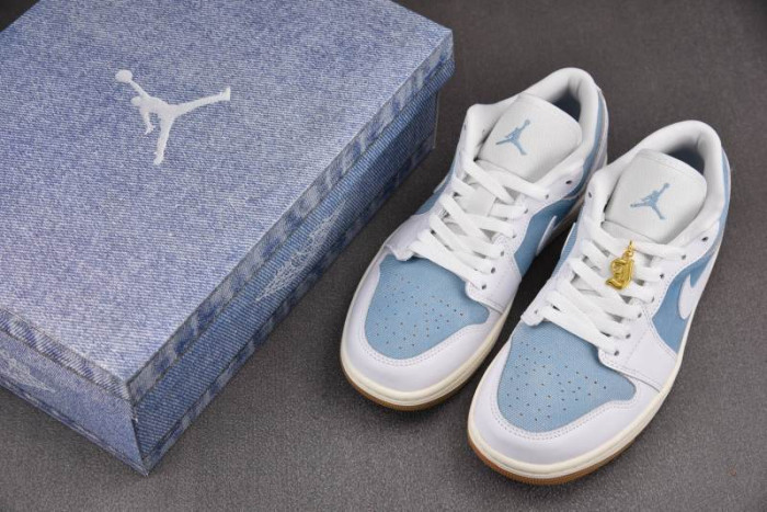 Air Jordan 1 Low SE Denim Worn Blue-HQ2004-400