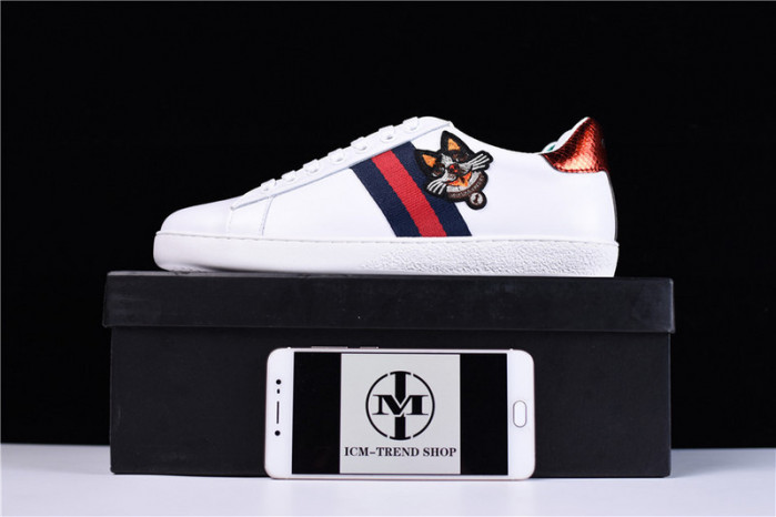 g**i original casual shoes ace embroidered low-top with dog 6951103-57