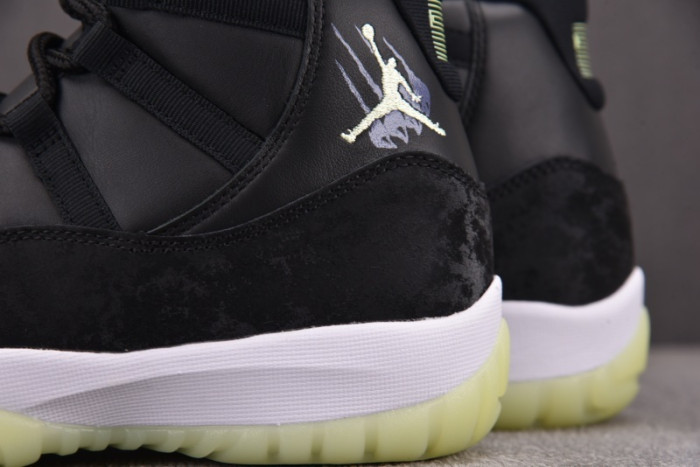 Air Jordan 11 Retro Black Barely Volt- IB1378-001