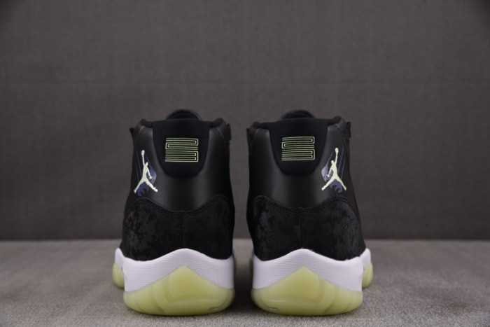 Air Jordan 11 Retro Black Barely Volt- IB1378-001