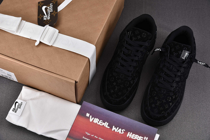l**is V*t*n nike air force 1 low by virgil abloh black