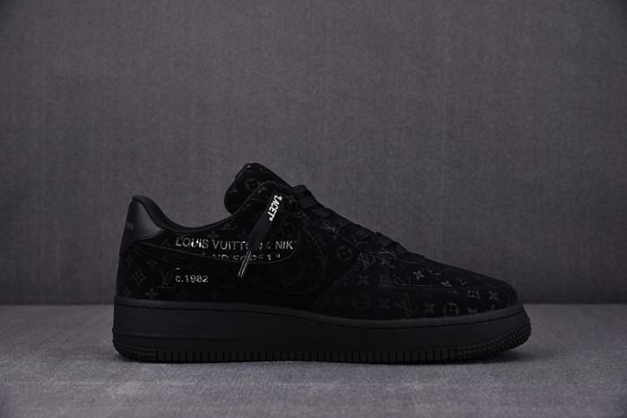 l**is V*t*n nike air force 1 low by virgil abloh black