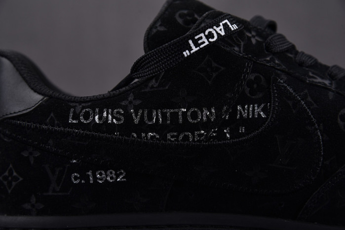 l**is V*t*n nike air force 1 low by virgil abloh black