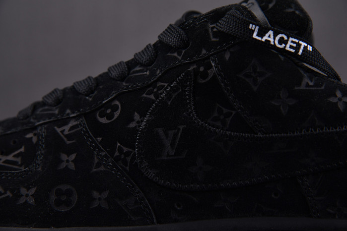 l**is V*t*n nike air force 1 low by virgil abloh black