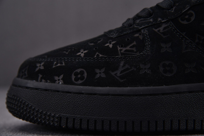 l**is V*t*n nike air force 1 low by virgil abloh black