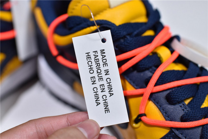 nike dunk low o-w michigan ct0856-700