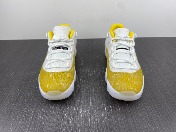 air jordan 11 low wmns “yellow snakeskin”-ah7860-107