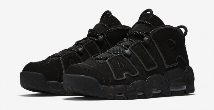 nike air more uptempo triple black 414962-004