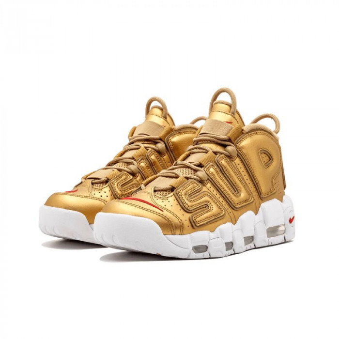 nike air more uptempo "S*p*e" metallic gold/white 902290-700