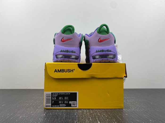 nike air more uptempo low ambush lilac-fb1299-500