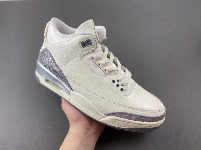 Air Jordan 3 “Sail/Metallic Silver-CK9246-100