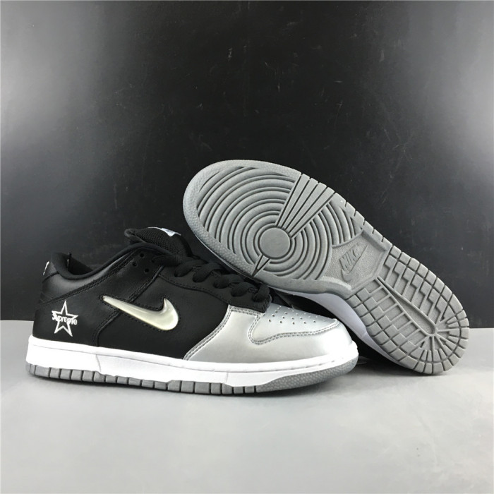 Nike SB Dunk Low Supreme Jewel Swoosh Silver-CK3480-001